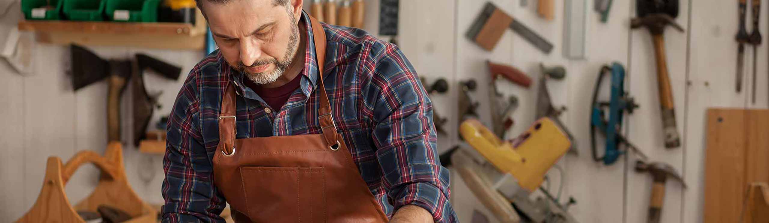 Ben Kiger standing in his West Virginia woodshop