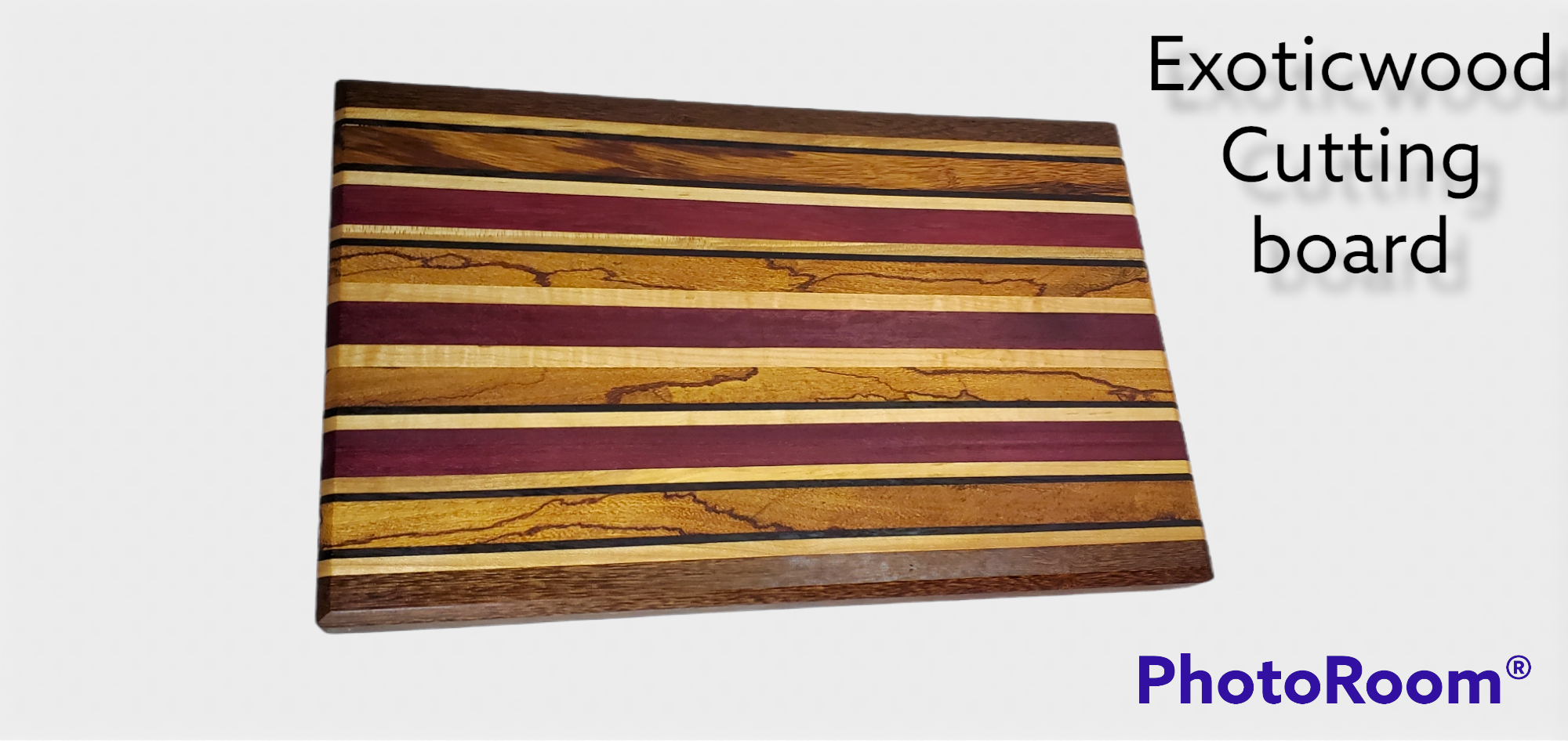 Exotic hardwood serving board