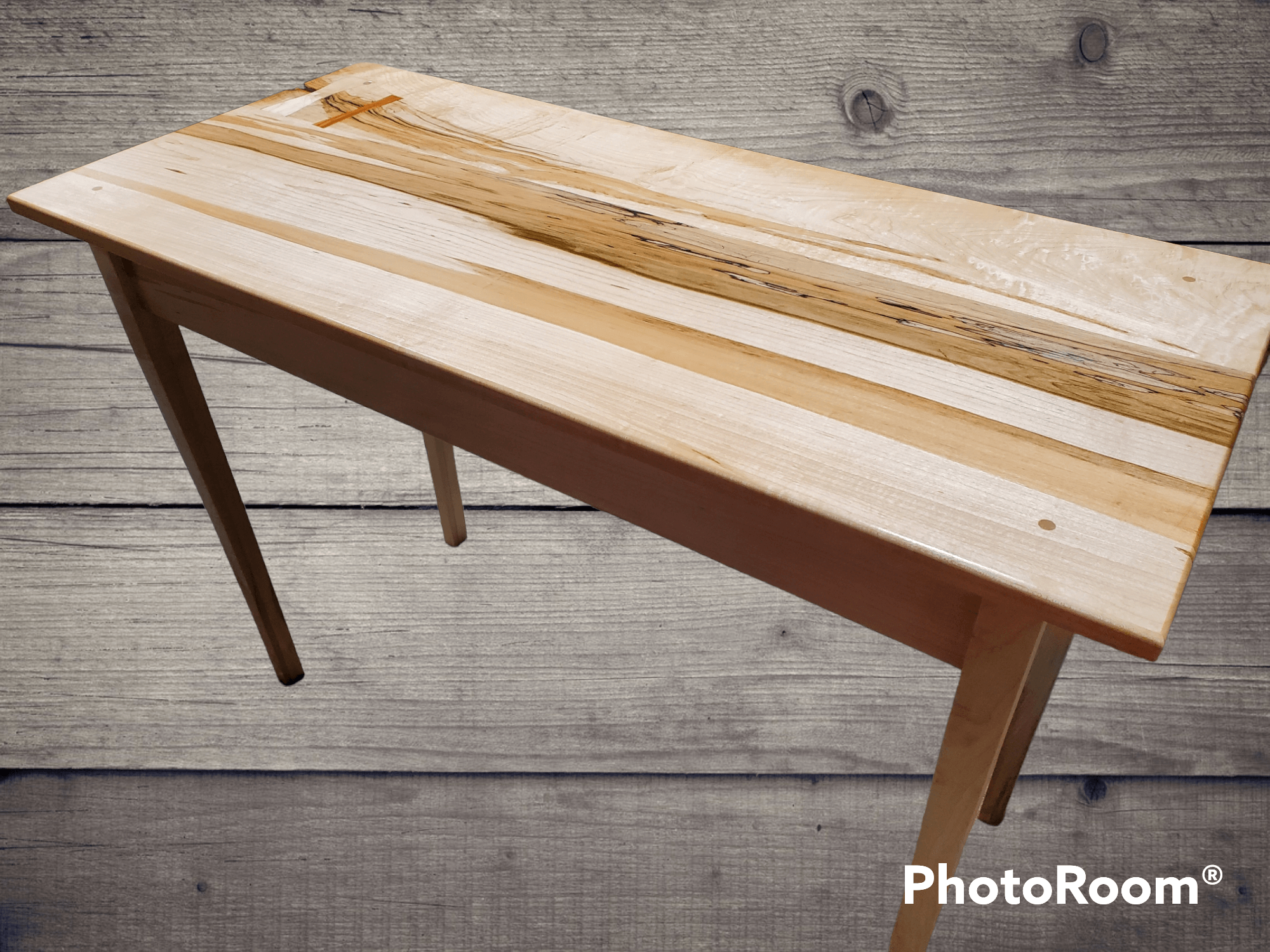 American Hickory Spalted and Split Writing Desk