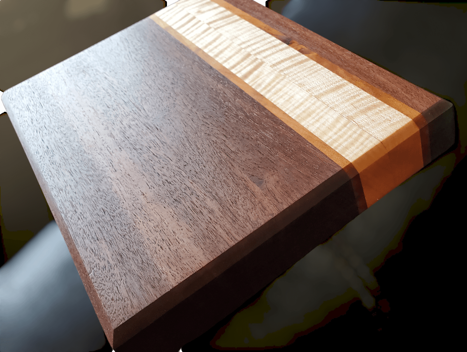 Beautiful Peruvian Walnut and West Virginia Curly Maple